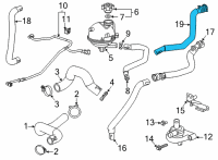 OEM 2022 Chevrolet Trailblazer Outlet Hose Diagram - 42747421