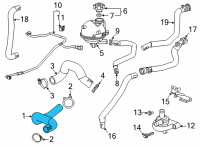 OEM 2022 Chevrolet Trailblazer Upper Hose Diagram - 42732064