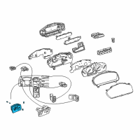 OEM 2001 Lexus LS430 Switch Assy, Outer Mirror Diagram - 84870-50320-A1