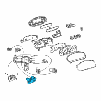 OEM Lexus LS430 Switch Assembly, Luggage Diagram - 84840-50020-C0