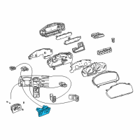 OEM 2006 Lexus LS430 Switch Assembly, Luggage Diagram - 84840-50020-C0