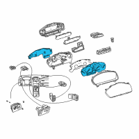 OEM 2001 Lexus LS430 Computer, Combination Meter Diagram - 83801-50100