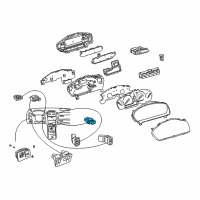 OEM 2001 Lexus LS430 Switch Assy, Hazard Warning Signal Diagram - 84332-50030