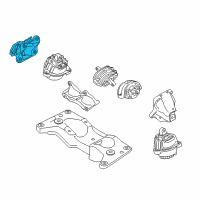 OEM 2015 BMW 760Li Engine Supporting Bracket, Right Diagram - 22-11-6-777-600