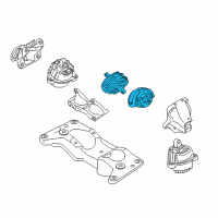 OEM 2013 BMW 750Li Automatic Transmission Mount Diagram - 22-32-6-775-908