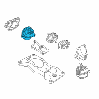 OEM 2011 BMW 760Li Engine Mount Right Diagram - 22-11-6-796-548