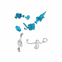 OEM Chevrolet Steering Column Diagram - 25958018