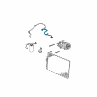 OEM Jeep Liberty Line-A/C Discharge Diagram - 55037800AC