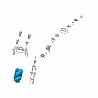 OEM Dodge Stratus Front Coil Spring Diagram - 4895020AA