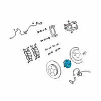 OEM 2012 Dodge Journey Axle Bearing And Hub Assembly Diagram - 68184743AC