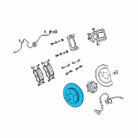 OEM 2015 Ram C/V Rear Brake Rotor Diagram - 4721996AB