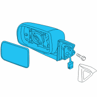 OEM Kia Borrego Outside Rear View Mirror Assembly, Right Diagram - 876202J100