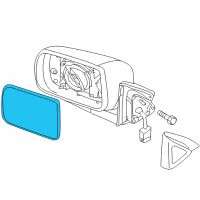 OEM 2009 Kia Borrego Outside Rear Mirror & Holder, Right Diagram - 876212J300