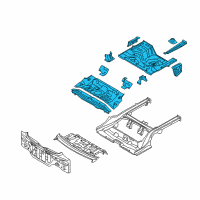 OEM Kia Forte Koup Panel Complete-Rear Floor Diagram - 655101M210