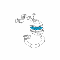 OEM 2008 Pontiac Vibe Element, Air Cleaner Diagram - 88969107