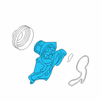 OEM 2014 Hyundai Santa Fe Pump Assembly-Coolant Diagram - 25100-3C130
