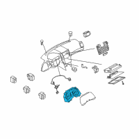 OEM Infiniti G35 Instrument Cluster Speedometer Assembly Diagram - 24820-JK61A