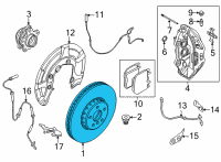 OEM 2020 BMW M8 Gran Coupe BRAKE DISC VENTIL.W.PUNCHED Diagram - 34-10-6-887-657