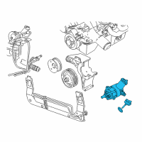 OEM 1996 Ford Mustang Power Steering Pump Diagram - F1ZZ-3A674-BBRM