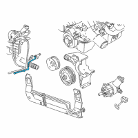 OEM Ford Mustang Lower Return Hose Diagram - XR3Z-3A713-DA