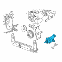 OEM 1990 Ford Bronco Reservoir Assembly Diagram - E5DZ-3A697-A