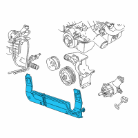 OEM Ford Mustang Power Steering Cooler Diagram - F4ZZ-3D746-C