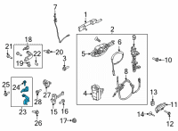 OEM 2020 Lincoln Navigator Lower Hinge Diagram - FL3Z-1622811-B