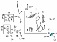 OEM 2022 Ford F-150 HANDLE ASY - DOOR - INNER Diagram - ML3Z-1522600-BA