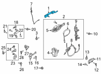 OEM Ford Bronco HANDLE ASY - DOOR - OUTER Diagram - ML3Z-1522404-BAPTM