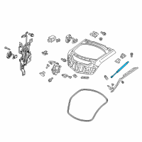 OEM Acura ZDX Stay Assembly, Passenger Side Diagram - 74820-SZN-305