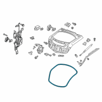 OEM Acura ZDX Weatherstrip, Tail Gate Diagram - 74440-SZN-A01