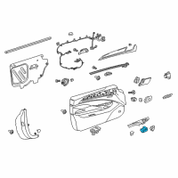 OEM 2014 Cadillac ELR Window Switch Diagram - 22943361