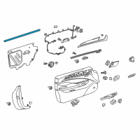 OEM 2016 Cadillac ELR Belt Weatherstrip Diagram - 22876904