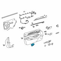 OEM Chevrolet Volt Fuel Door Switch Diagram - 22807643