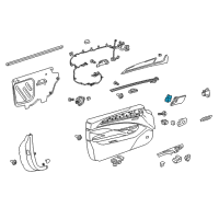 OEM 2016 Cadillac ELR Lock Switch Diagram - 22988364