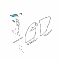 OEM 2006 BMW 330i Cover, Column A Left Diagram - 51-43-7-141-047
