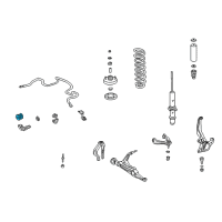 OEM 1997 Honda CR-V Bush, Front Compliance Diagram - 51391-S04-005