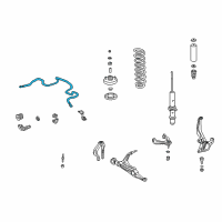 OEM 1996 Honda Civic Spring, Front Stabilizer (22Mm) Diagram - 51300-S01-A01