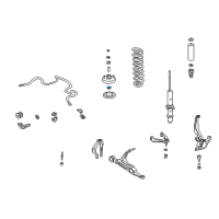 OEM 1994 Honda Civic Rubber, Shock Absorber Mounting (Yusa) Diagram - 51631-SH0-003