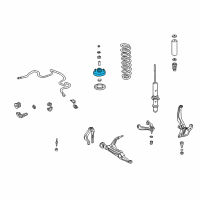 OEM Acura Integra Base, Shock Absorber Mounting (Showa) Diagram - 51675-SR0-004