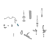 OEM Honda Civic Link Assembly, Front Stabilizer Diagram - 51320-S04-003