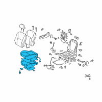 OEM Toyota Corolla Cushion Assembly Diagram - 71002-02Y41-B0