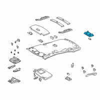 OEM Toyota Highlander Dome Lamp Assembly Diagram - 81240-60060-C1