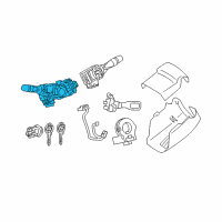 OEM 2009 Toyota Camry Headlamp Switch Diagram - 84140-06400