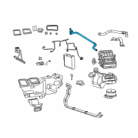 OEM 2012 Ram 3500 Tube-Heater Core Diagram - 68048997AA