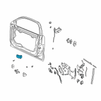 OEM 1998 Oldsmobile Cutlass Hinge Asm-Front Side Door Upper Diagram - 22604069