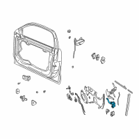 OEM Oldsmobile Cutlass Front Door Mini Wedge Latch Kit-Rh Diagram - 12537470