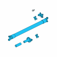 OEM 2007 Lincoln Mark LT Drive Shaft Diagram - 8L3Z-4602-D
