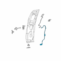 OEM Ford F-150 Latch Assembly Diagram - 8L3Z-15264A01-B