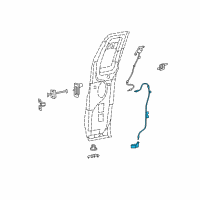 OEM 2004 Ford F-150 Latch Assembly Diagram - 8L3Z-15264A01-B